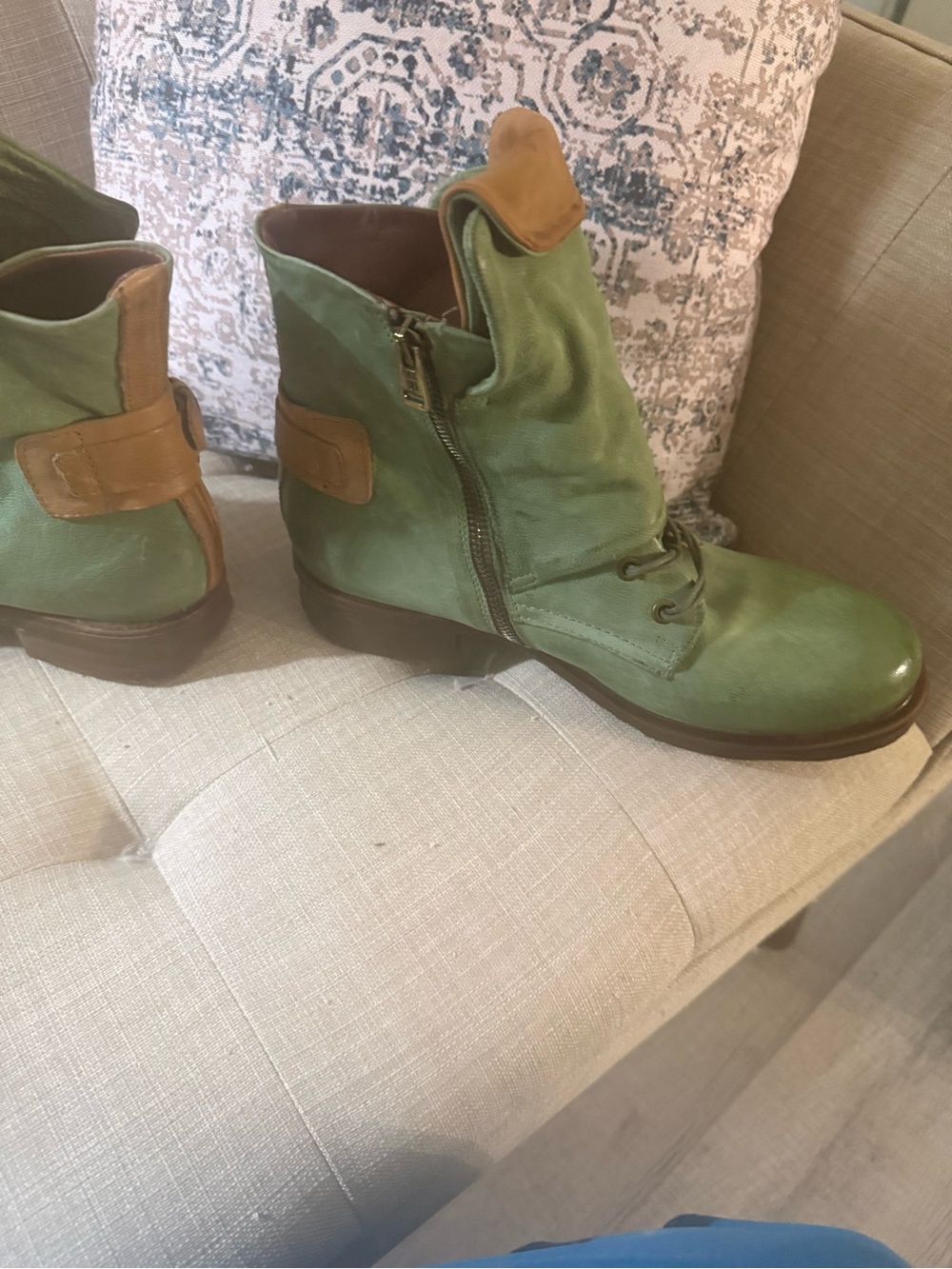 A.S.98 light green Emmerson Boots. Size 41 worn once or twice at the most - Picture 3 of 7